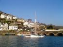 Looe bridge and river